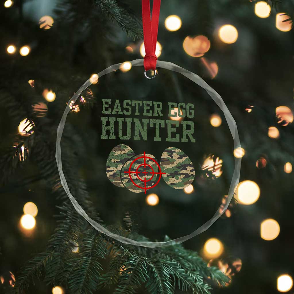 Easter Egg Hunter Crystal Glass Ornament Camo Funny Hunting TS10 Print Your Wear