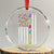 Easter Eggs American Flag Patriotic Crystal Glass Ornament Happy Easter Day TS02 Transparent Glass 3'' Circle Print Your Wear