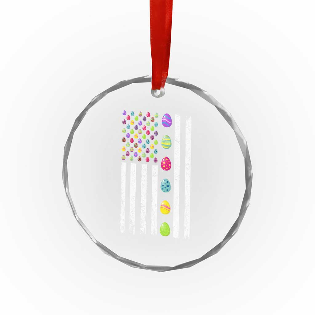 Easter Eggs American Flag Patriotic Crystal Glass Ornament Happy Easter Day TS02 Print Your Wear