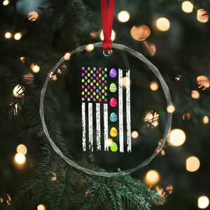 Easter Eggs American Flag Patriotic Crystal Glass Ornament Happy Easter Day TS02 Print Your Wear