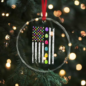 Easter Eggs American Flag Patriotic Crystal Glass Ornament Happy Easter Day TS02 Print Your Wear