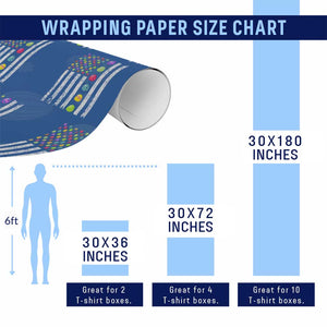 Easter Eggs American Flag Patriotic Wrapping Paper Roll Happy Easter Day TS02 Print Your Wear