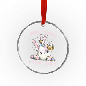 Easter Goose On The Loose Crystal Glass Ornament Funny Easter Egg Hunt Gift TS12 Print Your Wear