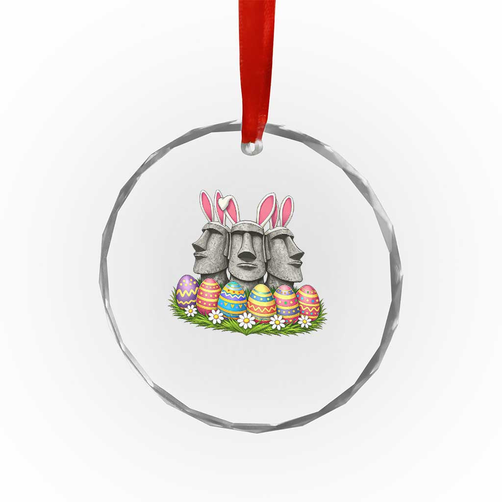 Easter Island Moai Bunny Ears Crystal Glass Ornament Funny Archaeology Gift TS12 Print Your Wear