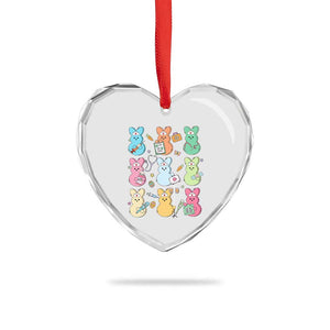 Easter Nurse Bunny Heart Crystal Glass Ornament Funny Nursing Easter Spring Nurse Gift TS10 Print Your Wear