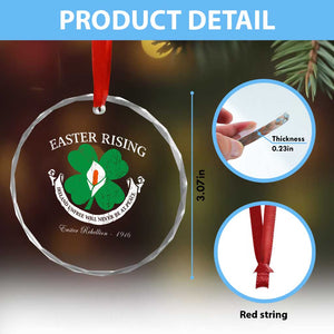 Easter Rising Crystal Glass Ornament Ireland Unfree Will Never Be At Peace 1916 Irish Rebellions TS11 Print Your Wear