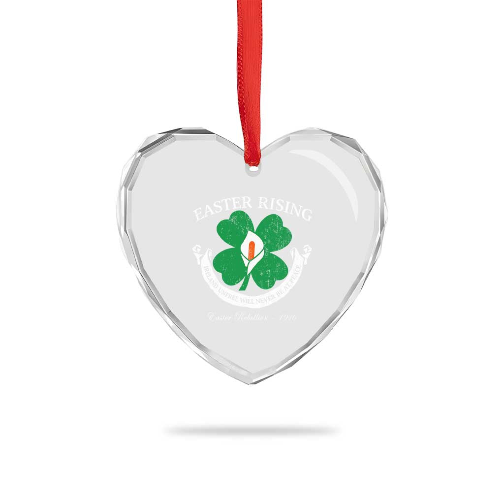 Easter Rising Heart Crystal Glass Ornament Ireland Unfree Will Never Be At Peace 1916 Irish Rebellions TS11 Print Your Wear
