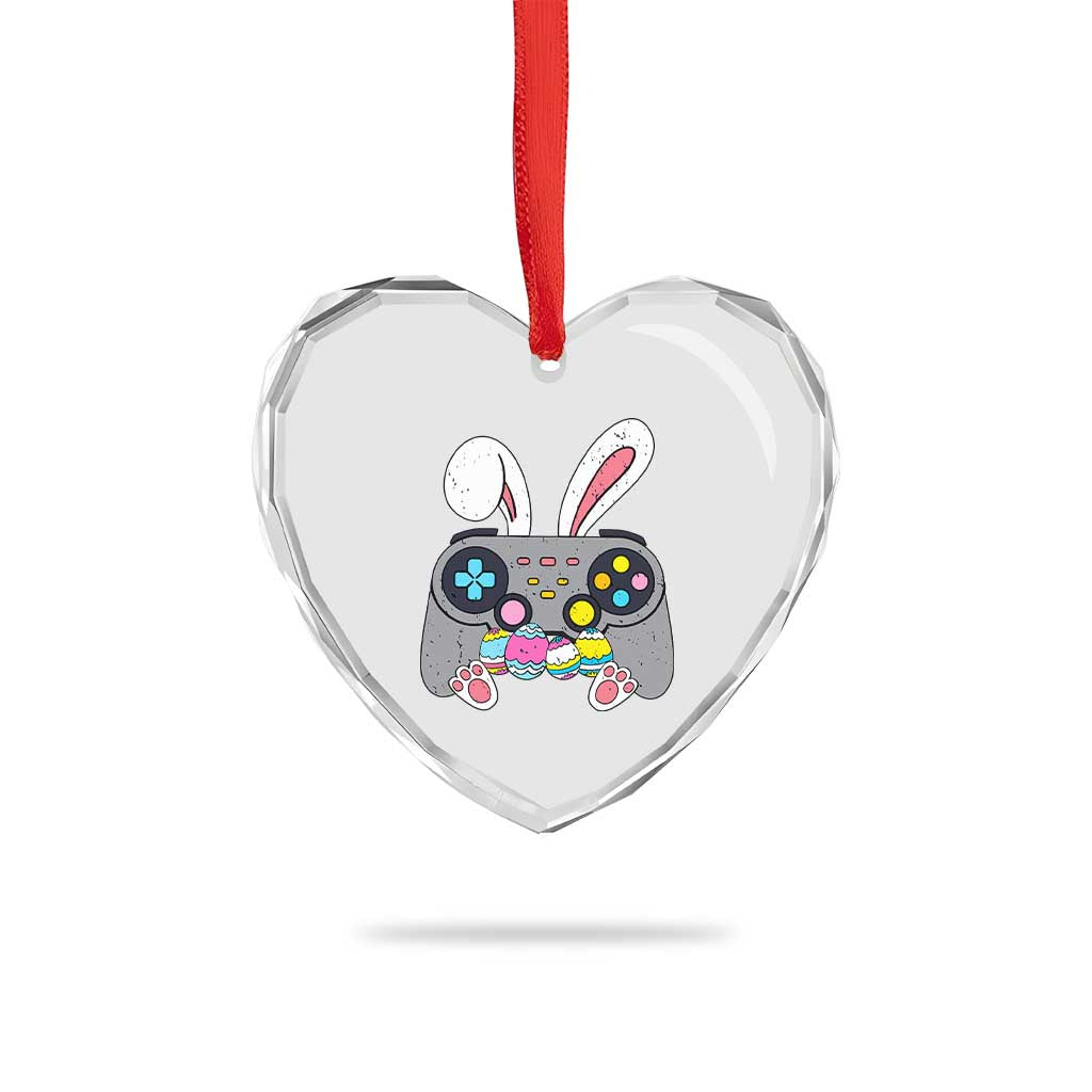 Easter Video Game Heart Crystal Glass Ornament Bunny Eggs Gaming Gamer TS10 Print Your Wear