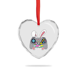 Easter Video Game Heart Crystal Glass Ornament Bunny Eggs Gaming Gamer TS10 Print Your Wear