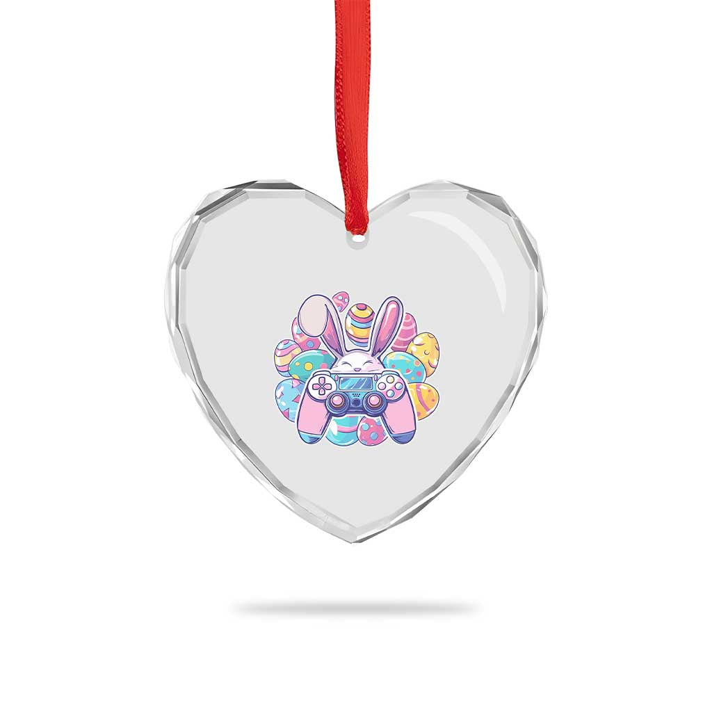 Easter Video Game Heart Crystal Glass Ornament Cute Bunny Eggs Gaming Gamer TS10 Print Your Wear