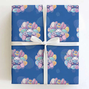 Easter Video Game Wrapping Paper Roll Cute Bunny Eggs Gaming Gamer TS10 Royal Blue Print Your Wear