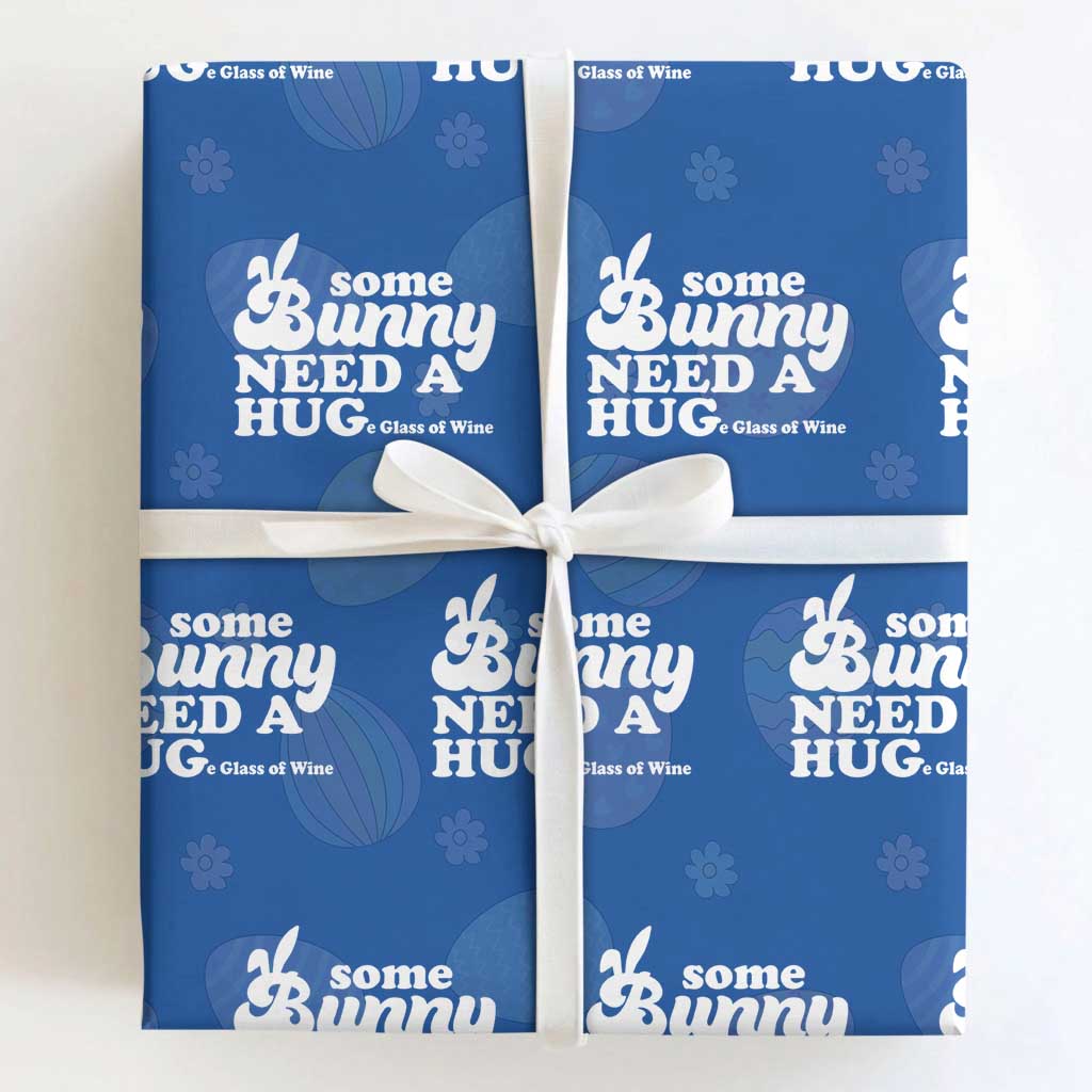 Easter Wrapping Paper Roll Funny Adult Humor Inappropriate Drinking Gift TS10 Royal Blue Print Your Wear