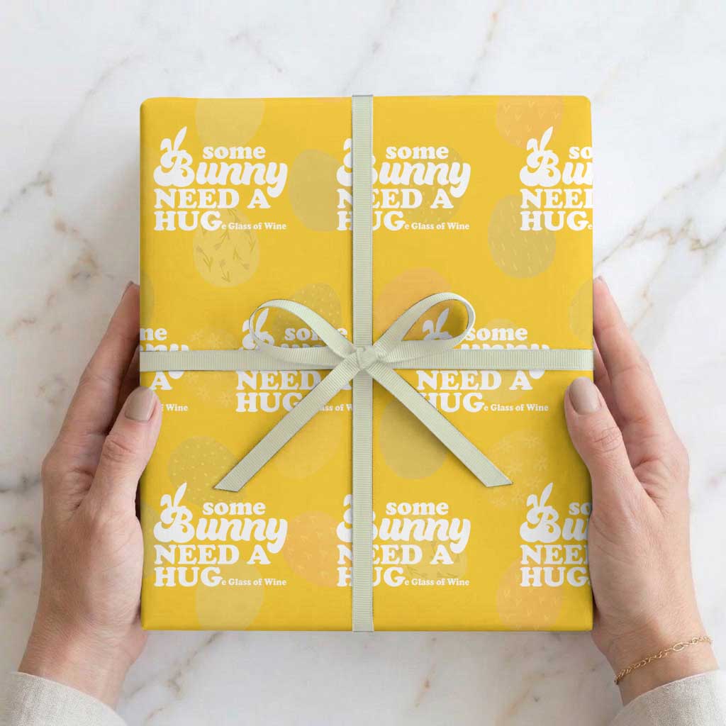Easter Wrapping Paper Roll Funny Adult Humor Inappropriate Drinking Gift TS10 Yellow Print Your Wear