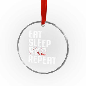 Eat Sleep RKO Repeat Crystal Glass Ornament Blood Stained TS11 Print Your Wear