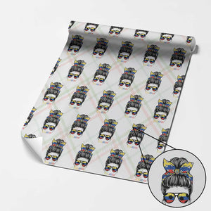 Ecuador Soccer Wrapping Paper Roll Chica Ecuatoriana Pride Game Day Gift