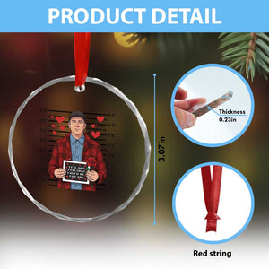 Ed Gein Valentine Meme Crystal Glass Ornament Funny Horror Movie TS14 Print Your Wear
