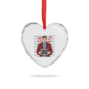 Ed Gein Valentine Meme Heart Crystal Glass Ornament Funny Horror Movie TS14 Print Your Wear