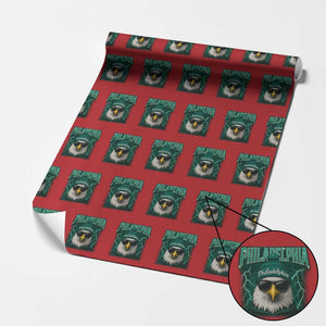EF Game Day Wrapping Paper Roll Retro Bootleg Sports Fan TS10 Red Print Your Wear