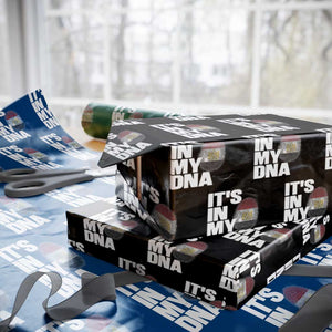 Egypt It's In My DNA Flag Fingerprint Graphic Wrapping Paper Roll Egyptian Heritage Pride Roots TS02 Black Print Your Wear