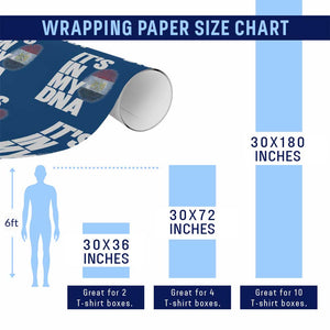 Egypt It's In My DNA Flag Fingerprint Graphic Wrapping Paper Roll Egyptian Heritage Pride Roots TS02 Print Your Wear