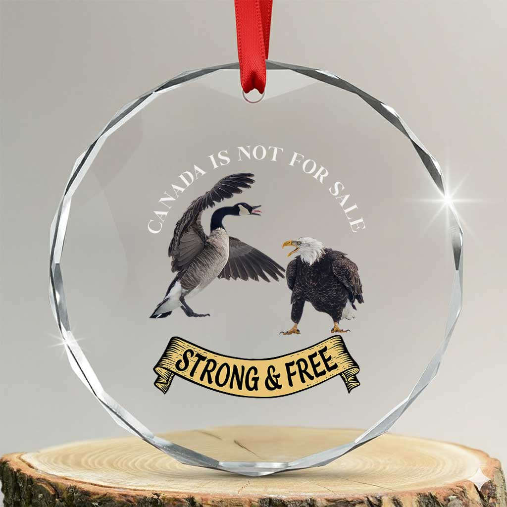 Elbows Up Crystal Glass Ornament Canada Is Not For Sale Goose Vs Eagle TS02