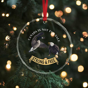 Elbows Up Crystal Glass Ornament Canada Is Not For Sale Goose Vs Eagle TS02 Print Your Wear