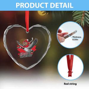Elbows Up Gloves Off Heart Crystal Glass Ornament Canadian Ice Hockey Beaver Gift TS12 Print Your Wear