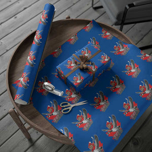 Elbows Up Gloves Off Wrapping Paper Roll Canadian Ice Hockey Beaver Gift TS12 Blue Print Your Wear