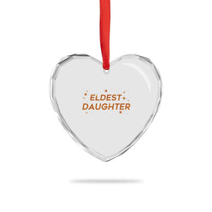 Eldest Daughter Heart Crystal Glass Ornament Trendy Life of A Daughter TS11 Print Your Wear