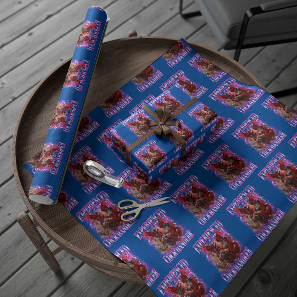 Embarrassing Adult Humor Experienced Cock Handler Inappropriate Wrapping Paper Roll TS10 Blue Print Your Wear