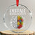 Embrace Neurodiversity Crystal Glass Ornament Autism Awareness ASD ADHD Acceptance TS02 Transparent Glass 3'' Circle Print Your Wear