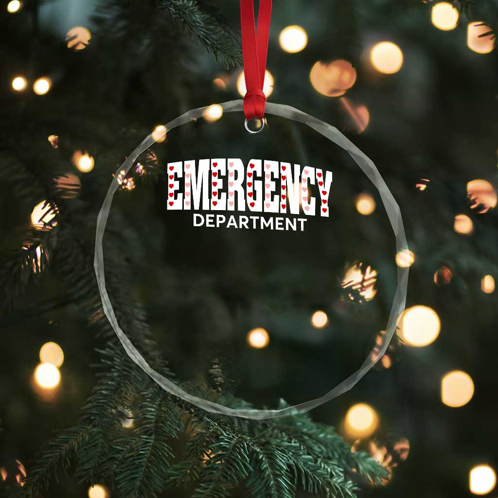 Emergency Department Crystal Glass Ornament Cute ER Nurse Gift TS10 Print Your Wear