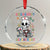 Emergency Department Skeleton Nurse Easter Crystal Glass Ornament ER Nursing Room TS02 Transparent Glass 3'' Circle Print Your Wear