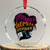 Empowered Women Empower Women Crystal Glass Ornament TS02 Transparent Glass 3'' Circle Print Your Wear