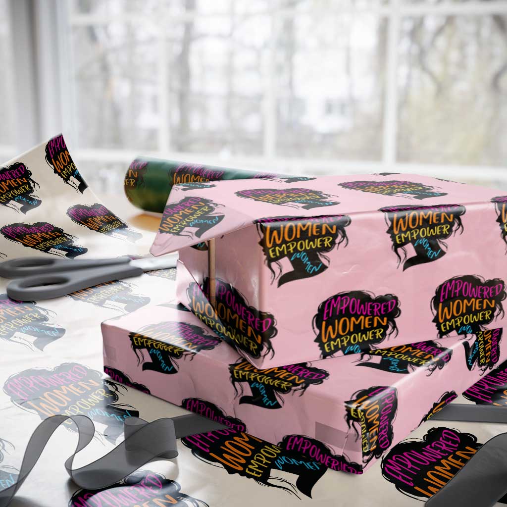 Empowered Women Empower Women Wrapping Paper Roll TS02 Light Pink Print Your Wear