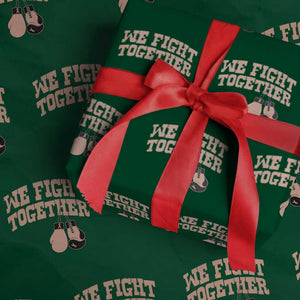 Endometrial Cancer Warrior Wrapping Paper Roll We Fight Together Boxing Gift