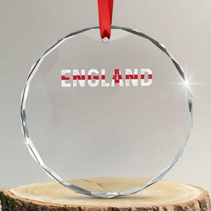 England English Flag Vintage Crystal Glass Ornament