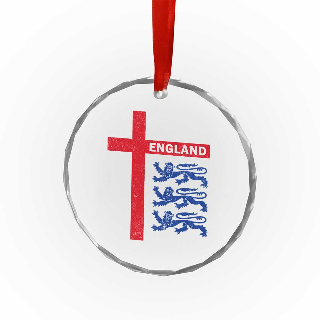 England Football St George Cross Three Lions Emblem Crystal Glass Ornament TS11 Print Your Wear