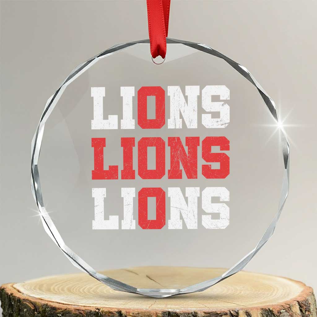 England Lions Soccer English Pride Crystal Glass Ornament TS11 Transparent Glass 3'' Circle Print Your Wear