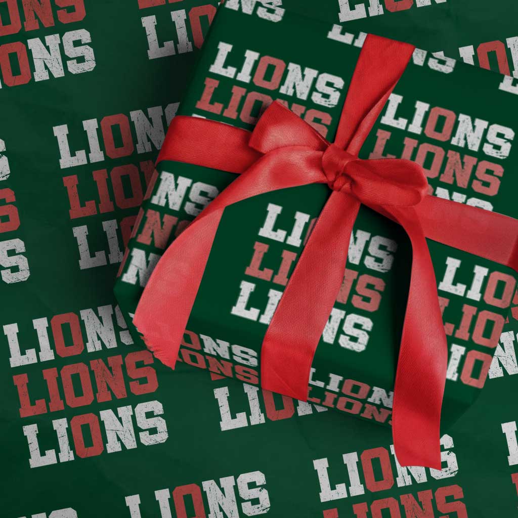 England Lions Soccer English Pride Wrapping Paper Roll