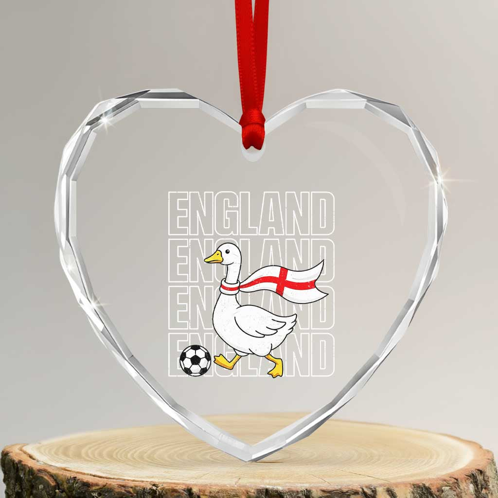 England Soccer Football Heart Crystal Glass Ornament Silly Goose England Flag Fan Supporter TS14 Transparent Glass 3'' Heart Print Your Wear