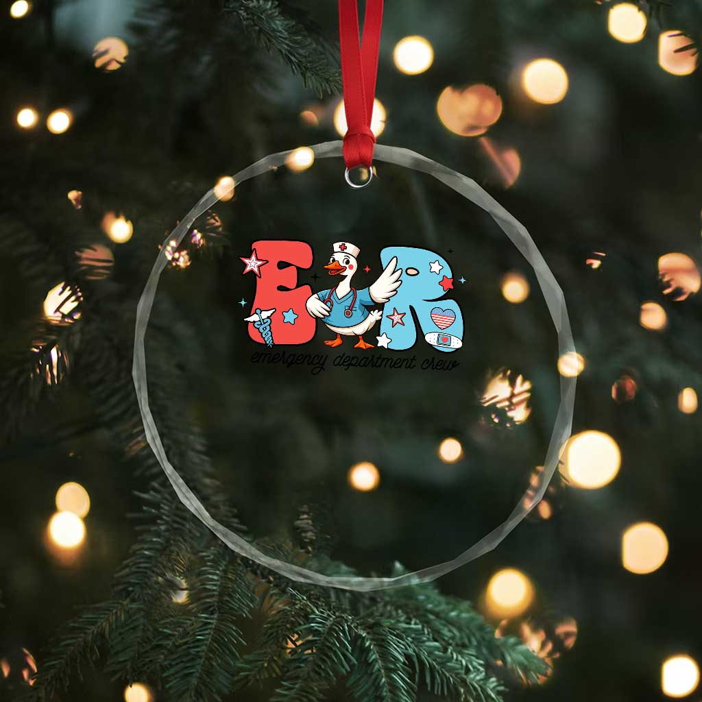 ER Nurse Silly Goose Crystal Glass Ornament Funny Emergency Department TS14 Print Your Wear