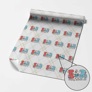 ER Nurse Silly Goose Wrapping Paper Roll Funny Emergency Department TS14 Christmas Plaid Print Your Wear