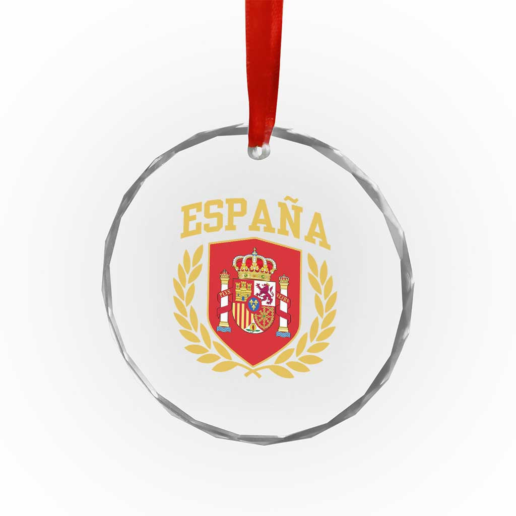 Espana Escudo Retro Spain Coat of Arms Español Crystal Glass Ornament TS11 Print Your Wear