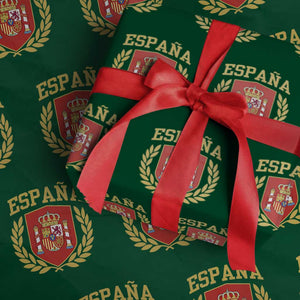 Espana Escudo Retro Spain Coat of Arms Español Wrapping Paper Roll