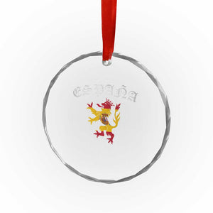 Espana Spain Lion Spanish Flag Spaniard Pride Crystal Glass Ornament TS14 Print Your Wear