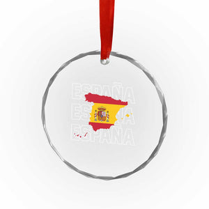 Espana Spain Map Pride Spanish Flag Crystal Glass Ornament TS14 Print Your Wear