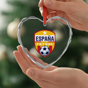 Espana Spain Soccer Football Fan Spanish Flag Heart Crystal Glass Ornament TS14 Print Your Wear