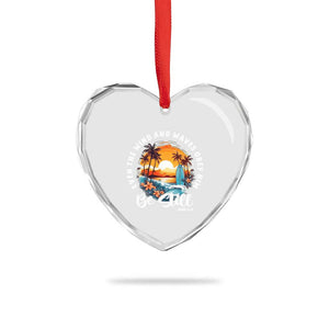 Even The Wind And Waves Obey Him Be Still Heart Crystal Glass Ornament Christian Bible Verse Summer Vacation TS11 Print Your Wear