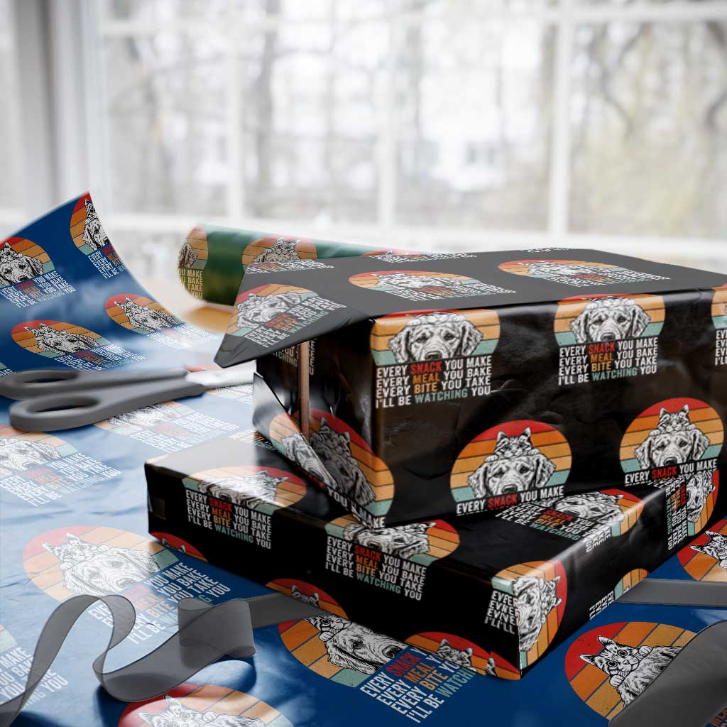 Every Snack You Make Wrapping Paper Roll Funny Dog Cat Lovers TS14 Black Print Your Wear